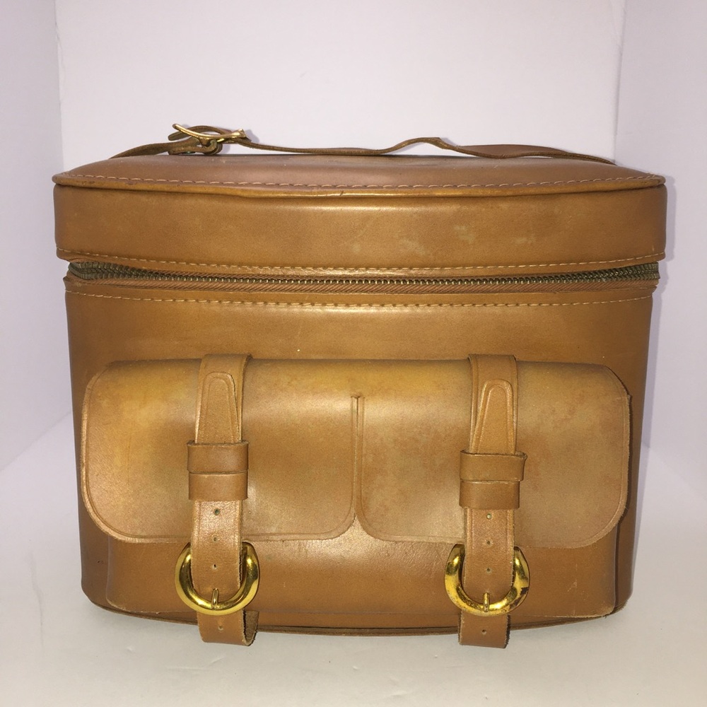 Coast Vintage Leather Camera Case 1950’s Genuine Cowhide 9.5" Tall x 12.5" Wide